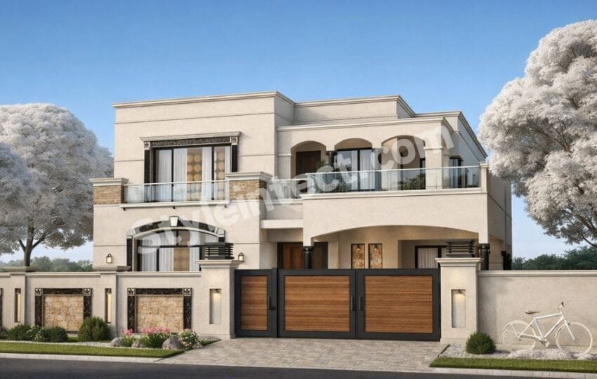 Affordable Architect Exterior Design for a Modern Two-Storey House