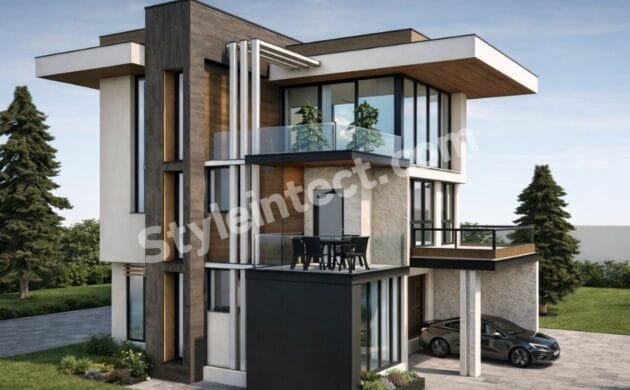 Affordable Architect Exterior Design for a Modern Three-Storey Luxury Home