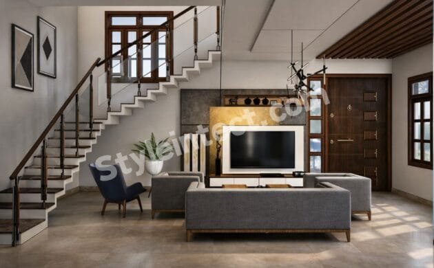 Modern Luxury Living Room Interior Design with Contemporary Architecture and Space Planning Ideas