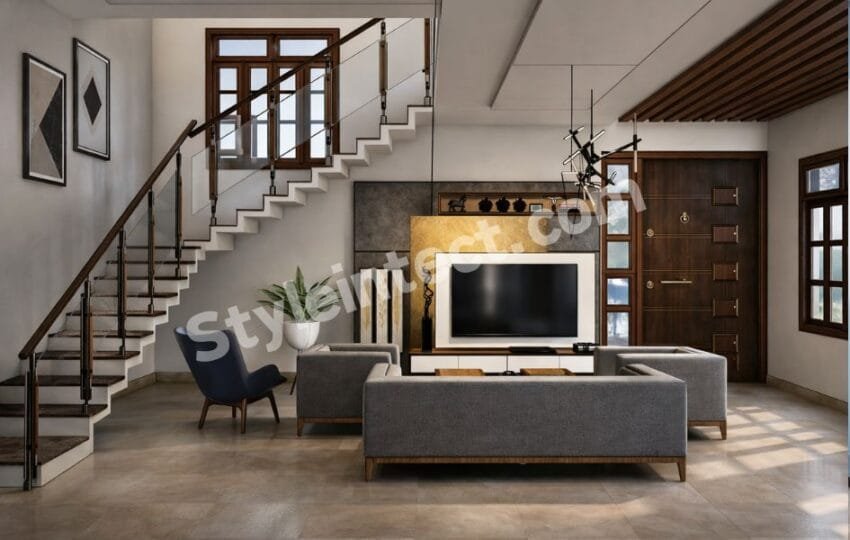 Modern Luxury Living Room Interior Design with Contemporary Architecture and Space Planning Ideas