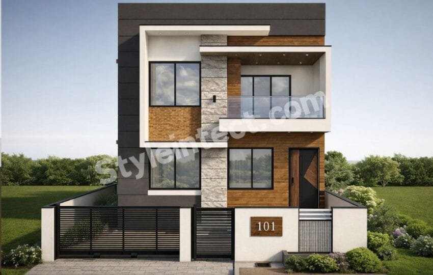 Affordable Architect Exterior Design for a Modern Two-Storey House