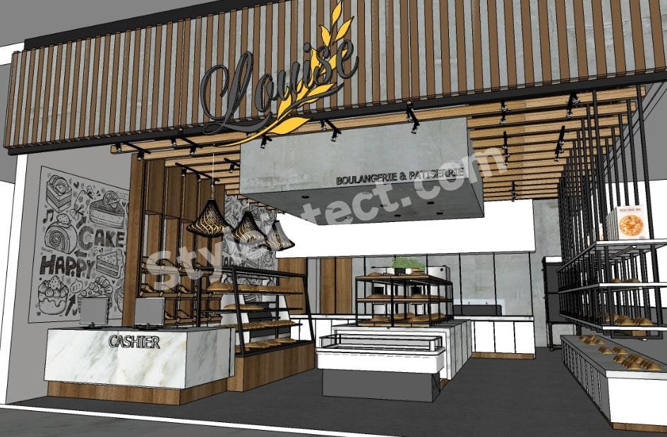 Modern Bakery Interior Design for a Premium Boulangerie, Patisserie & Café