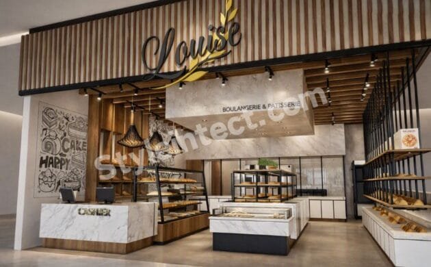 Modern Bakery Interior Design for a Premium Boulangerie, Patisserie & Café